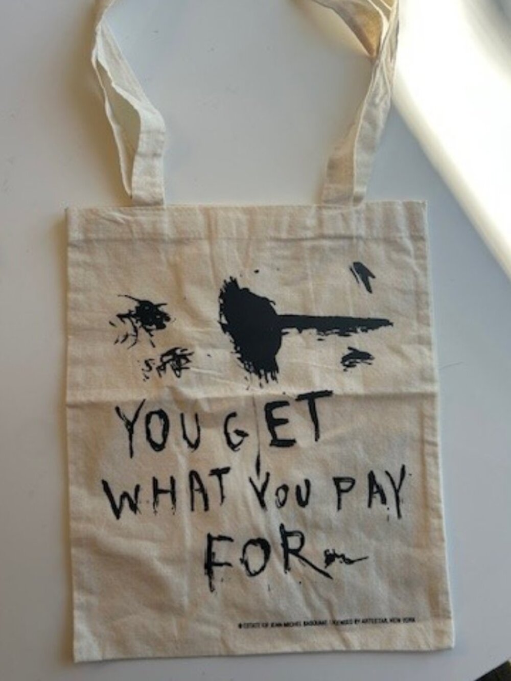 JEAN-MICHEL BASQUIAT - LIMITED EDITION King Pleasure Canvas Tote - Picture 2 of 3